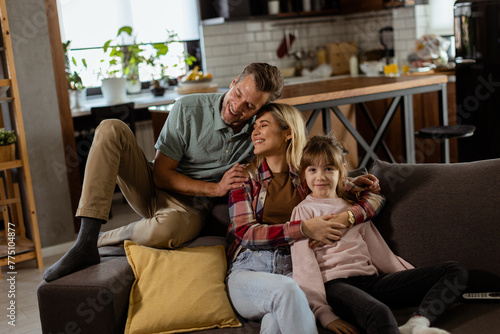 Cozy family bonding moment ...