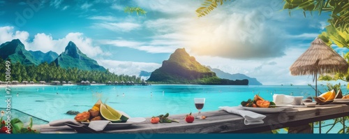  banner, travelling the best places with hotels,popular place in the world, food, beautiful bright scenery