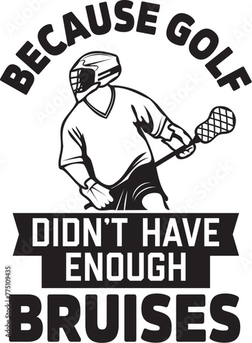 Funny Lacrosse Vector, Lacrosse Player Design