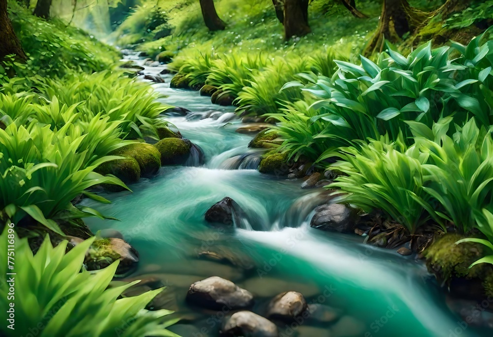 Fototapeta premium waterfall in the forest