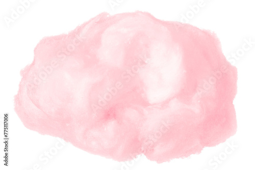 Pink absorbent cotton on a sheer background.