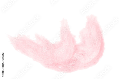 Pink absorbent cotton on a sheer background. photo