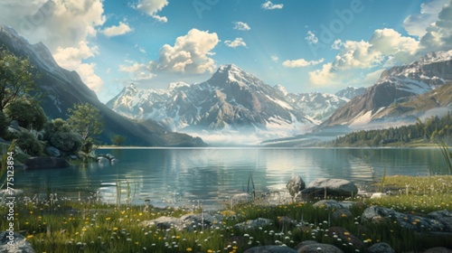 lake in the mountains