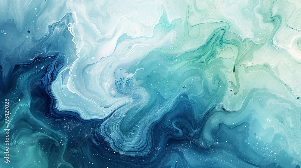 A fluid watercolor background with swirls of teal and violet, 3d comercial shot illustrate A fluid watercolor background with swirls of teal and violet, 3d comercial shot illustrate