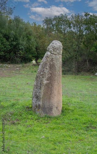 menhir Vertical stones from the Bronze Age and the Nuragic and Pre-Nuragic Ages photo