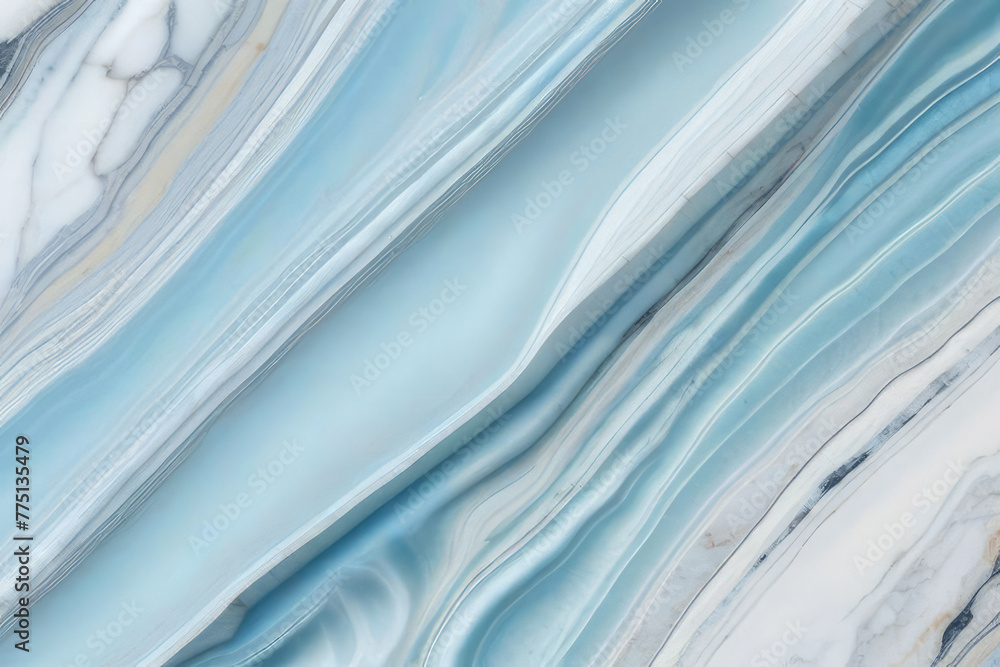 pastel light blue aesthetic natural marble background texture with intricate veining creative abstract