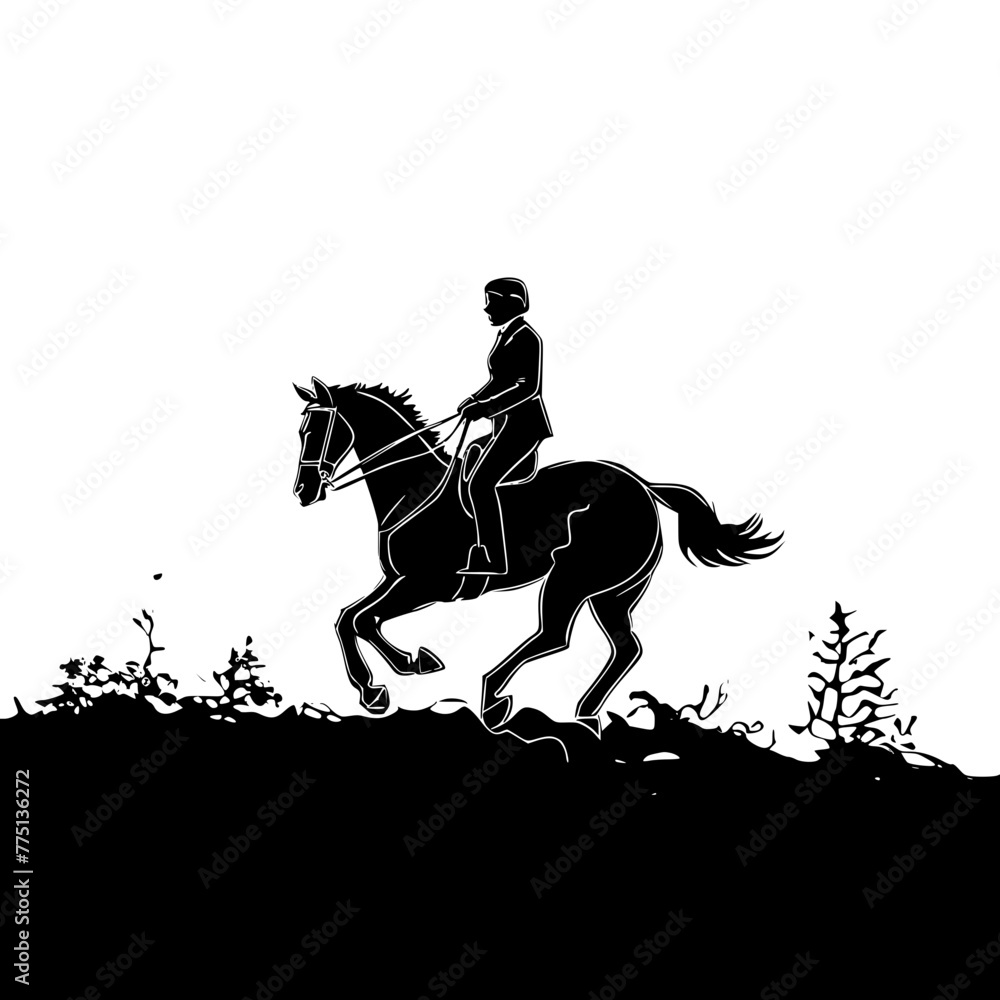 silhouette of a horse silhouette of a horse
