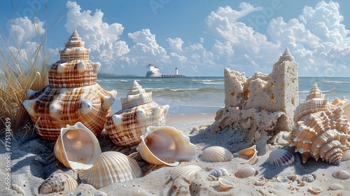 Summer Play The Joyful Seashell Hunt at the Minimalist Beach