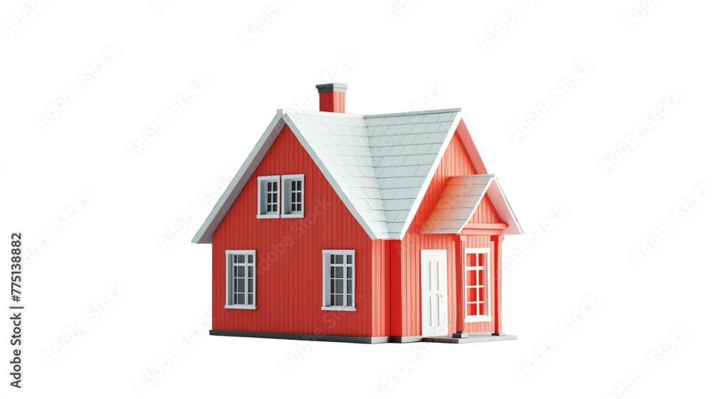 3d model of tiny house Isolated on transparent background 3d model of tiny house Isolated on transparent background