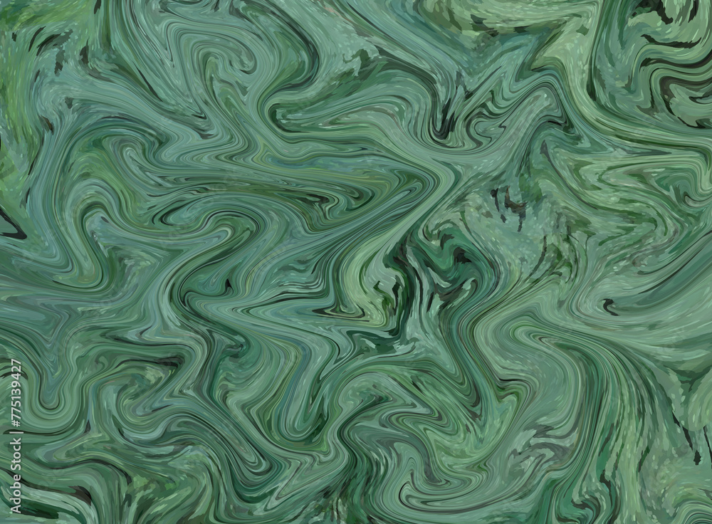 Green fluid art marbling paint textured background. Abstract creative fluid colors Green fluid art marbling paint textured background. Abstract creative fluid colors