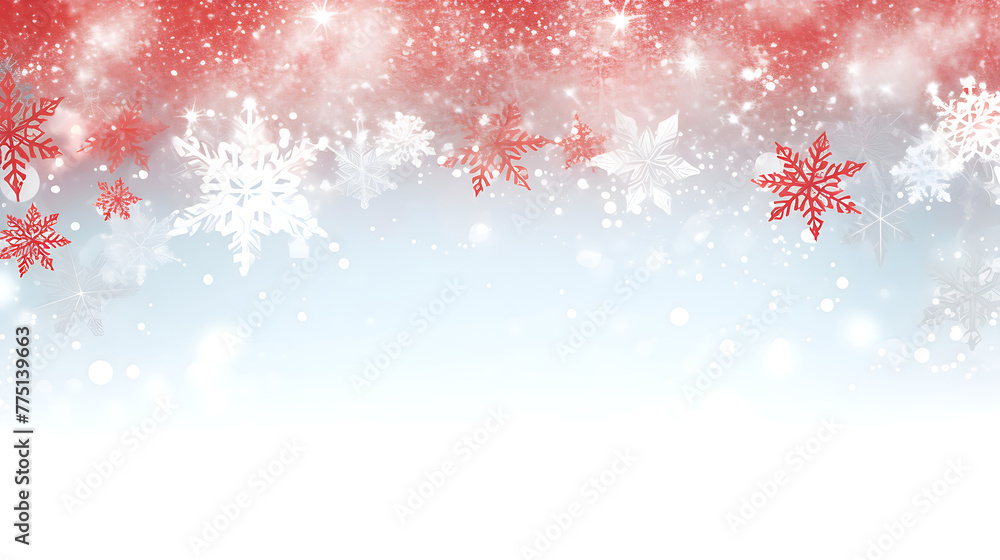 White Christmas background with falling snow and space for text White Christmas background with falling snow and space for text