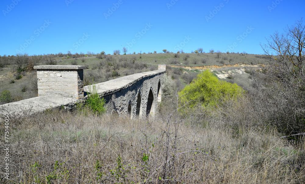 Located in Edirne, Turkey, Yedigoz Aqueduct was built by Mimar Sinan in the 16th century.