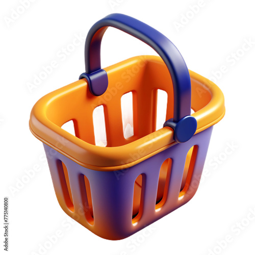 Shopping basket 3d