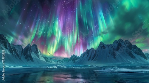 Arctic brilliance cinematic timelapse of shimmering northern lights in high resolution