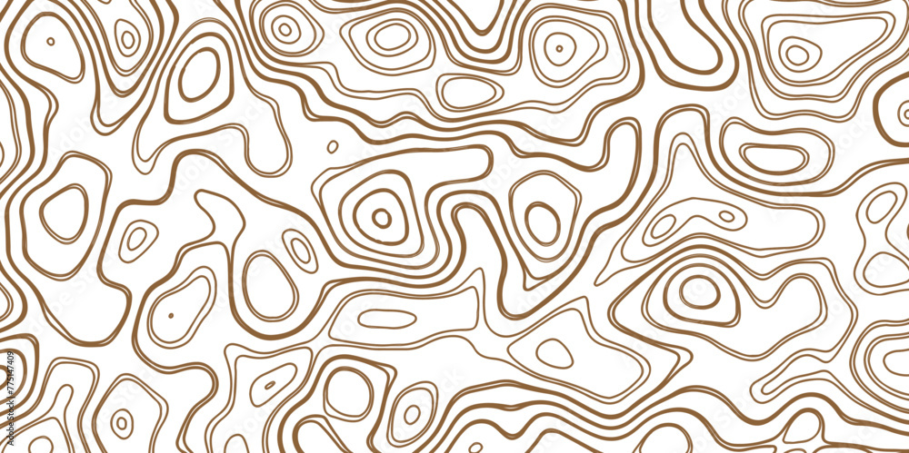 Abstract blank topography background. seamless curves releif. topographic contour map background.