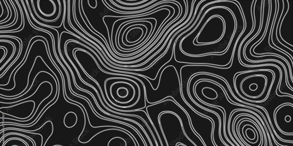 Abstract blank topography background. seamless curves releif. topographic contour map background.