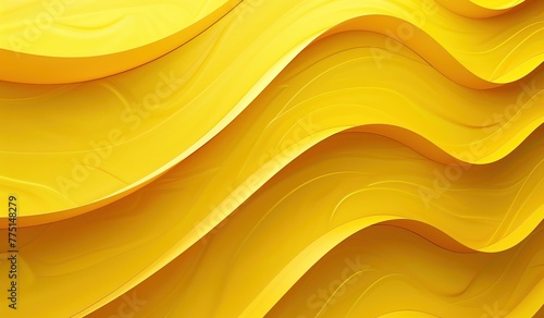 Vibrant yellow waves are a beautiful abstract image of flowing energy and dynamic movement, perfect for backgrounds and wallpapers.