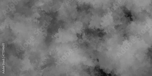 Abstract smoky watercolor background. Gray smoky design. Gray clouds on white background.