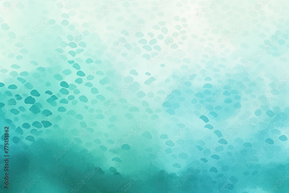 Turquoise watercolor abstract halftone background pattern 