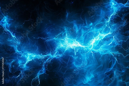 Luminous Blue Plasma Waves  Dynamic Energy Pattern