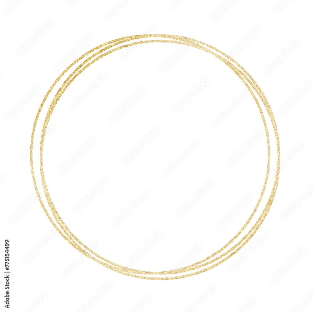 Abstract luxury golden round frame on isolated background. Vector light wreath in linear style for icon or logo. Minimalistic circular border for greeting card or wedding invitations. Abstract luxury golden round frame on isolated background. Vector light wreath in linear style for icon or logo. Minimalistic circular border for greeting card or wedding invitations.
