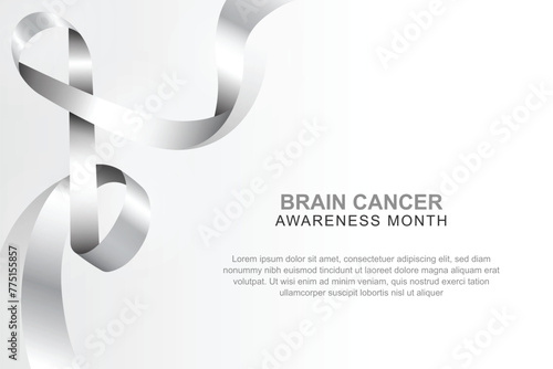 Brain Cancer Awareness Month background.