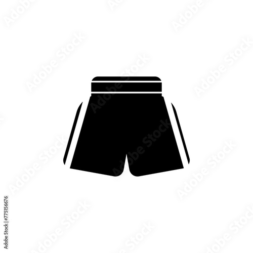 Boxing Shorts flat vector icon. Simple solid symbol isolated on white background
