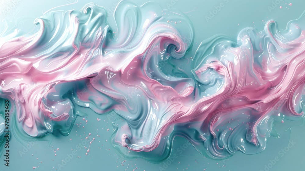 Swirls of paint on a pristine surface, inviting your interpretation.