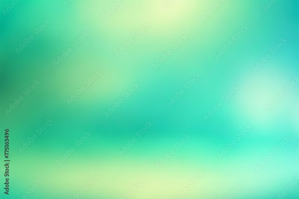 Fototapeta premium Abstract gradient smooth Blurred Bokeh Turquoise background image