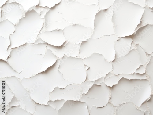 White torn plain paper pattern background