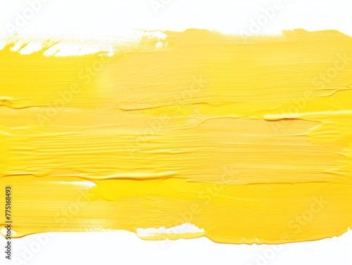 Yellow thin barely noticeable paint brush lines background pattern isolated on white background