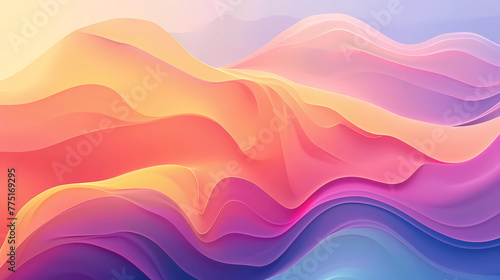 Orance and purple wavy lines background