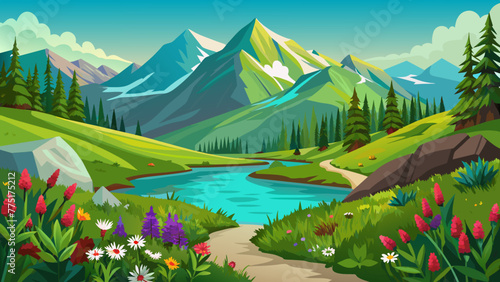 Mountain natural scenery