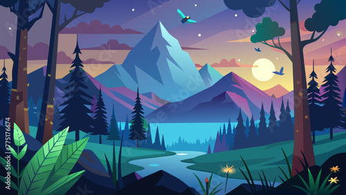 Mountain  natural scenery
