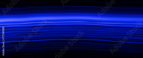blue lines of light in the dark