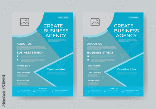 BUSNESS FLYER TEMPLATE  ONE COLOUR  DESIGN