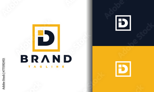 letter D square logo