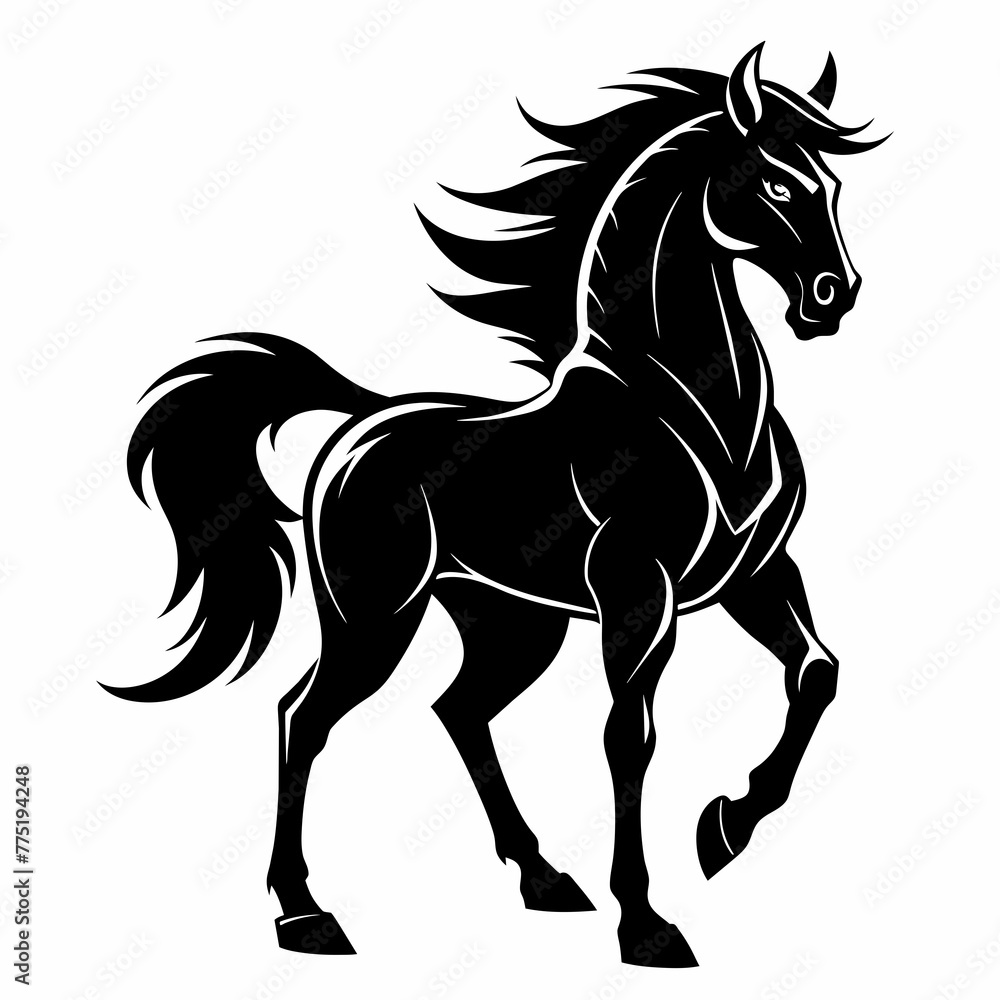 black-muscular-black-stallion-silhouette