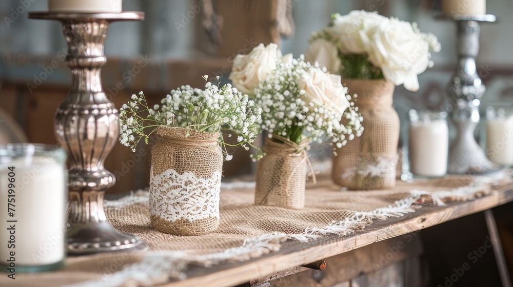 Wedding Decor with Burlap - a rough durable fabric, Wedding Decor with Burlap - a rough durable fabric,