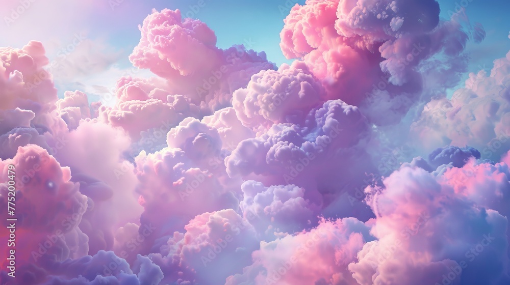 Cotton Candy Cloudscape Cotton Candy Cloudscape
