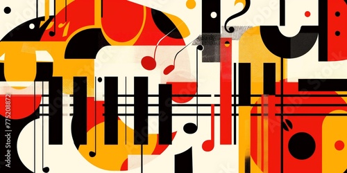 Abstract representation of music. © August