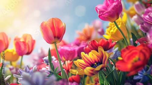 Magnificent Mother's day greeting card with beautiful background happy mothers day