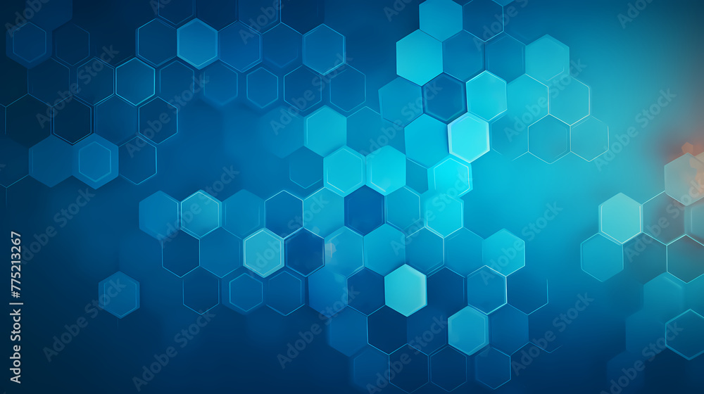 Blue abstract hexagon pattern, glowing medical wallpaper Blue abstract hexagon pattern, glowing medical wallpaper