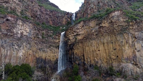 Oak Creek Canyon Spring Flooding in Northern Arizona Video, America, USA. waterfalls, falls,  photo