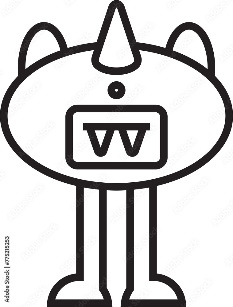 Monster Avatar Line Art Monster Avatar Line Art