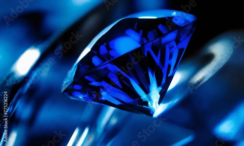 sapphire isolated . background with sapphire. 