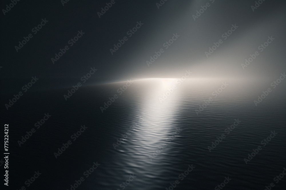 Volumetric Light for Websites: A dark website background is brought to life by a soft ray of light with a subtle volumetric effect, creating a balanced composition with a modern touch.
