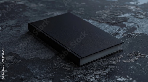 black book mockup dark