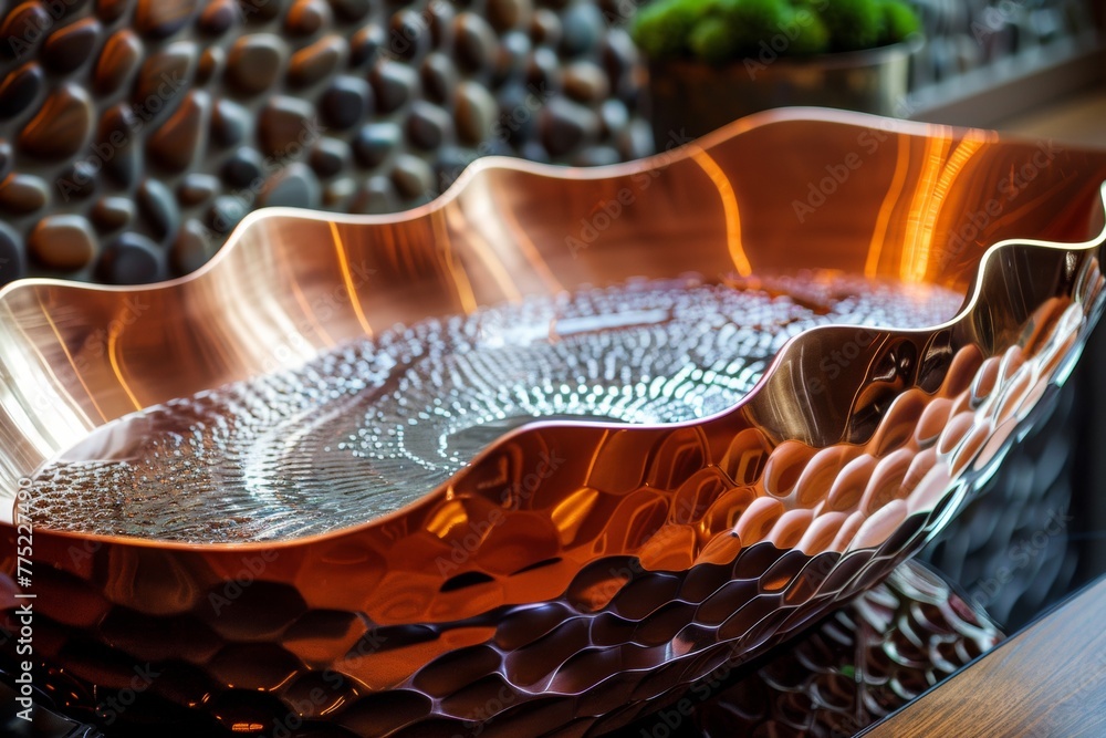 Obraz premium Hammered copper Texture Background 