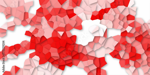 Abstract Seamless Multicolor Broken Stained-Glass Geometric Retro Tiles Pattern Quartz Crystal 3D Voronoi Diagram for Fabric Printing, Website Bg, Presentations, Brochures, & Luxury/Premium Packaging.
